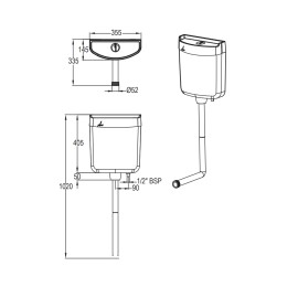 Wall Hung Cistern