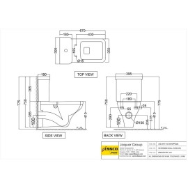 Bowl With Cistern For Extended Wall Hung WC