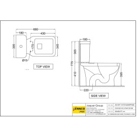 Bowl With Cistern For Coupled WC