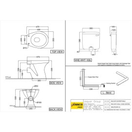 EWC With Wall Hung Cistern