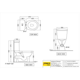 Bowl With Cistern For Coupled WC