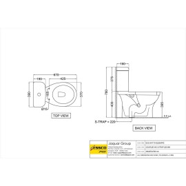 Bowl With Cistern For Coupled WC