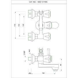 Wall Mixer Telephone Shower Arrangement Only
