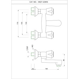 Wall Mixer Non-telephonic Shower System