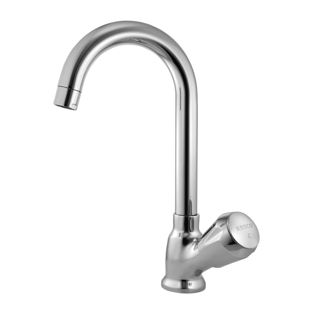 Sink Cock With Swinging Pipe Spout