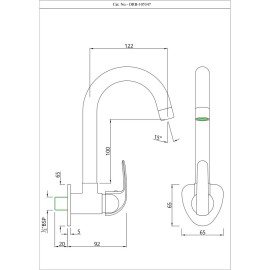 Sink Cock With Swinging Spout