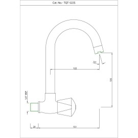 Sink Mixer with Swinging Pipe Spout 