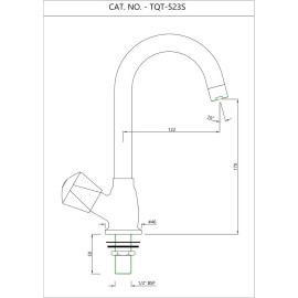 Sink Mixer with Swinging Pipe Spout 
